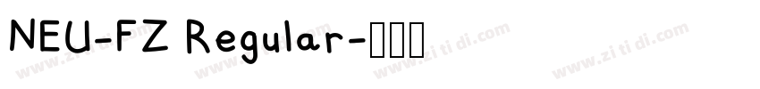 NEU-FZ Regular字体转换